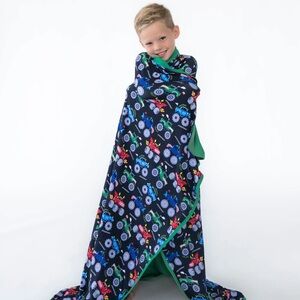 LS Monster Truck Madness Large Cloud Blanket NIB Little Sleepies